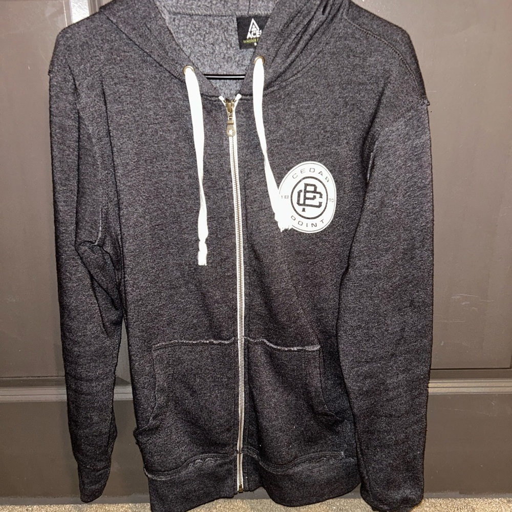 ACE USA Gray Zip-Up Hoodie